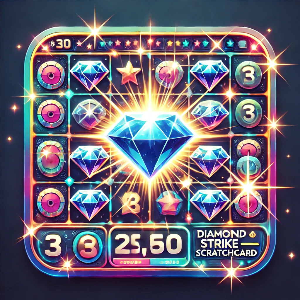 Excitement Diamond Strike Scratchcard 